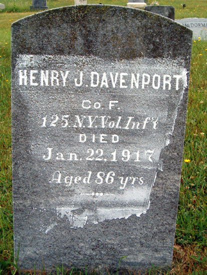Henry J. Davenport Tombstone