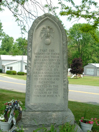 Town of Rose Veterans Memorial