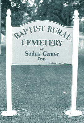 Baptist Rural Cemetery Sign