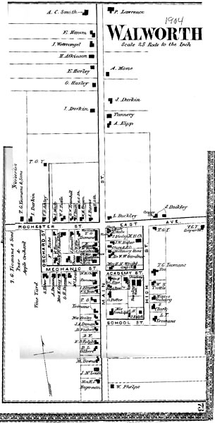 1904 Map Village of Walworth
